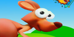 New game kangaroo jumping and running